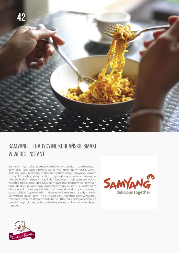 Katalog Kuchnie Świata | SamYang – tradycyjne koreańskie smaki w wersji instant | 16.11.2023 - 31.12.2023