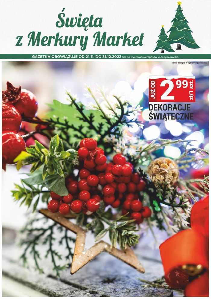 Katalog Merkury Market w: Kraków | Merkury Market gazetka od 21/11 do 31/12 | 21.11.2023 - 31.12.2023