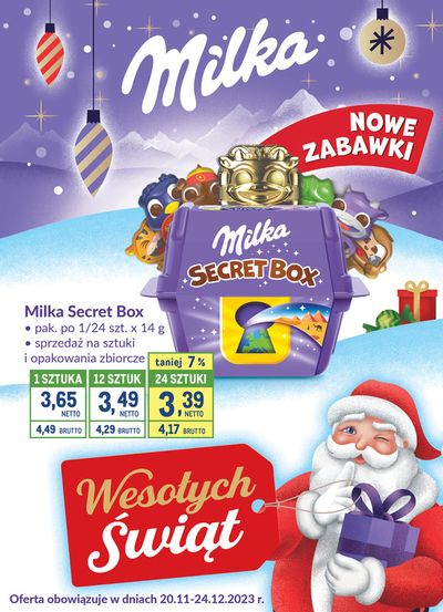 Katalog Makro w: Bielsko-Biała | Ulotka Milka Secret Box | 22.11.2023 - 24.12.2023