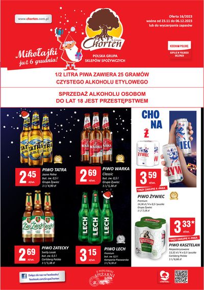 Promocje Supermarkety w Gdańsk | Chorten gazetka de Chorten | 24.11.2023 - 6.12.2023