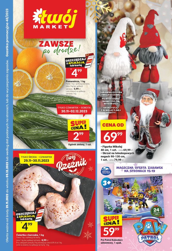 Katalog Twój Market w: Bydgoszcz | Twój Market gazetka do 15.12 | 30.11.2023 - 5.12.2023