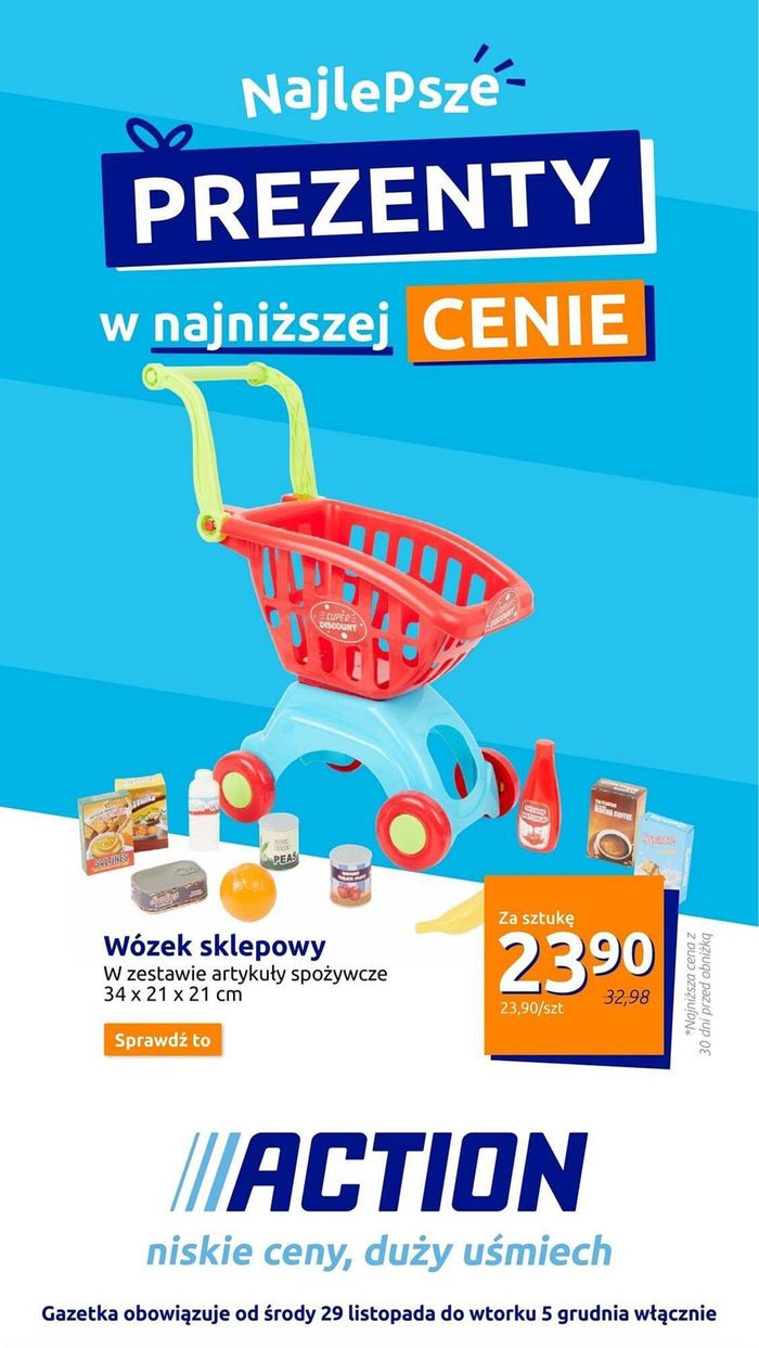 Katalog Action w: Łódź | Action gazetka do 5 grudnia | 1.12.2023 - 5.12.2023