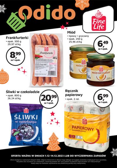 Promocje Supermarkety w Bydgoszcz | OFERTA WAŻNA W DNIACH 1.12-14.12.2023 de Odido | 4.12.2023 - 14.12.2023