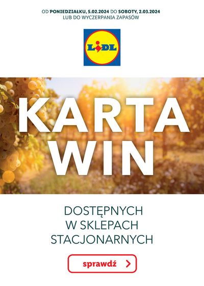Katalog Lidl w: Szczecinek | KARTA WIN | 5.02.2024 - 2.03.2024