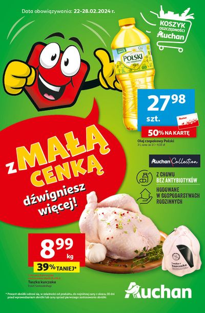 Katalog Auchan w: Bielsko-Biała | Z mała cenką dżwigniesz więcej ! | 22.02.2024 - 28.02.2024