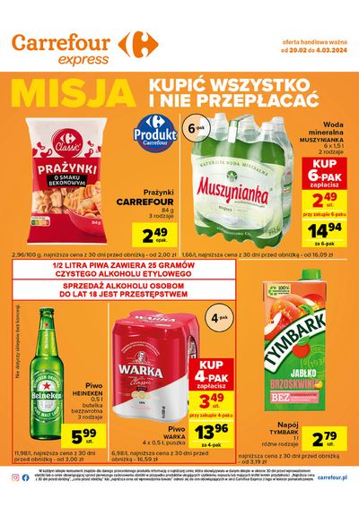 Promocje Supermarkety | Oferta handlowa ważna od 20.02 do 4.03.2024 de Carrefour Express | 23.02.2024 - 4.03.2024