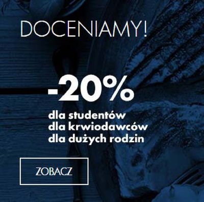 Promocje Restauracje i kawiarnie w Kraków | 20% de North Fish | 28.02.2024 - 12.03.2024