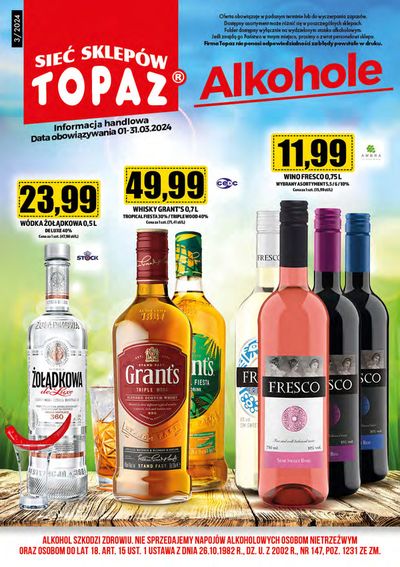 Promocje Supermarkety w Siedlce | Topaz gazetka de Topaz | 1.03.2024 - 31.03.2024