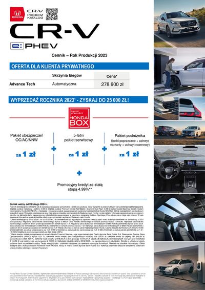 Promocje Samochody, motory i części samochodowe w Marki | Honda gazetka1 de Honda | 5.03.2024 - 5.03.2025
