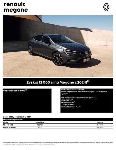 Promocje Samochody, motory i części samochodowe w Zakopane | Renault Megane 2024 de Renault | 6.03.2024 - 6.03.2025