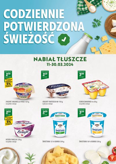Promocje Supermarkety w Biała Podlaska | Codziennie Potwierdzona Świeżość de Eurocash | 11.03.2024 - 30.03.2024
