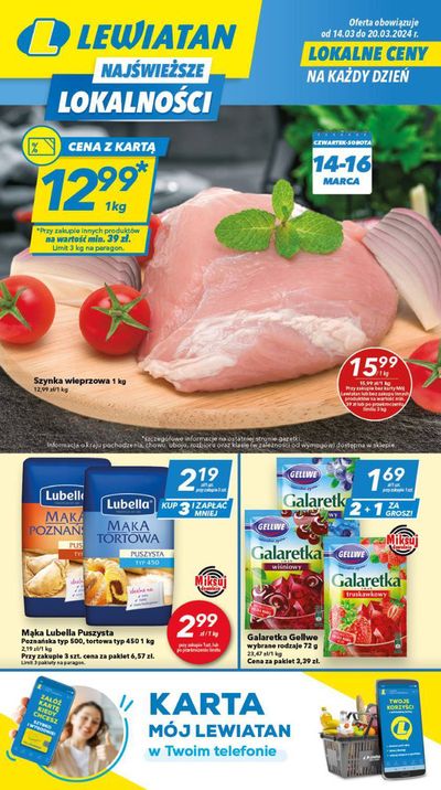 Promocje Supermarkety w Biała Podlaska | Lokalne ceny  de Lewiatan | 15.03.2024 - 29.03.2024