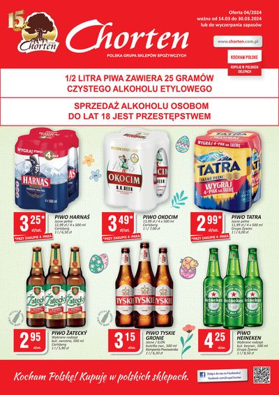 Promocje Supermarkety w Piekary Śląskie | Chorten gazetka de Chorten | 15.03.2024 - 29.03.2024