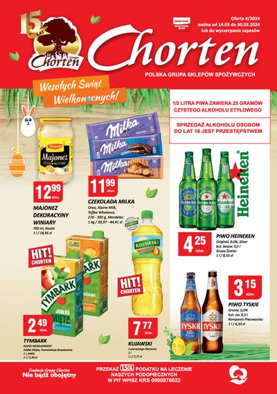 Promocje Supermarkety w Bytom | Chorten gazetka de Chorten | 15.03.2024 - 29.03.2024