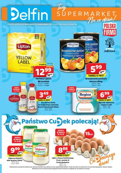 Promocje Supermarkety w Nowa Wieś | Oferta do 24.03  de Delfin | 15.03.2024 - 29.03.2024