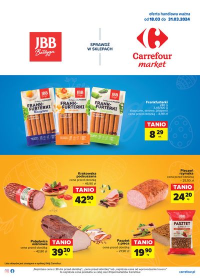 Promocje Supermarkety w Bydgoszcz | Gazetka Smaczne w&#281;dliny de Carrefour Market | 17.03.2024 - 31.03.2024