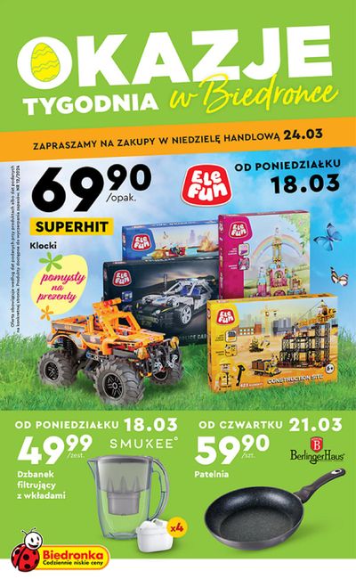Promocje Supermarkety w Świecie | Biedronka gazetka de Biedronka | 18.03.2024 - 1.04.2024