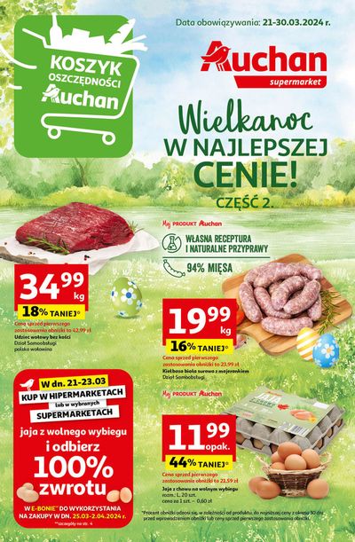 Katalog Auchan w: Oświęcim | Auchan gazetka do 30.03 | 21.03.2024 - 30.03.2024