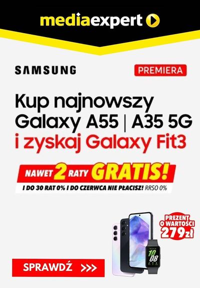 Promocje Elektronika i AGD w Ełk | Kup najnowszy Galaxy A55 | A35 5G i zyskaj Galaxy Fit3 de Media Expert | 20.03.2024 - 3.04.2024