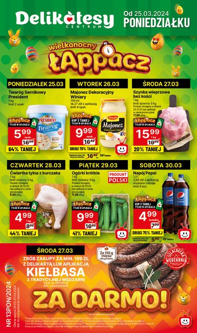 Promocje Supermarkety w Bartoszyce | Delikatesy Centrum gazetka de Delikatesy Centrum | 25.03.2024 - 31.03.2024