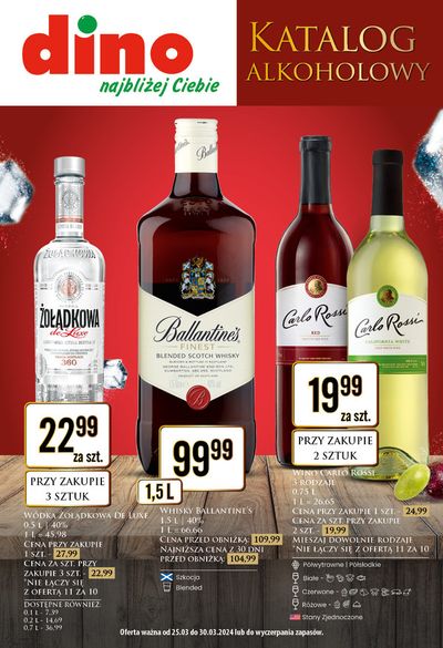Promocje Supermarkety w Milicz | Dino Katalog alkoholowy / marzec 2024 de Dino | 25.03.2024 - 30.03.2024