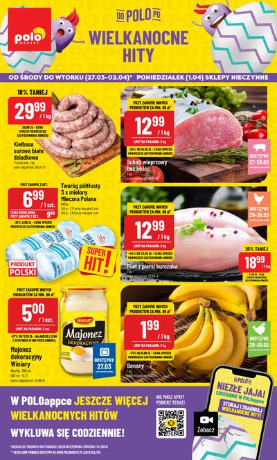 Promocje Supermarkety w Wołczyn | Polomarket gazetka de Polomarket | 26.03.2024 - 9.04.2024