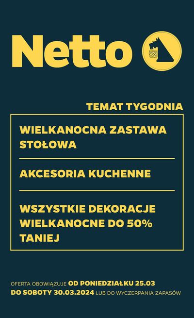 Katalog Netto w: Warszawa | Netto gazetka | 24.03.2024 - 30.03.2024
