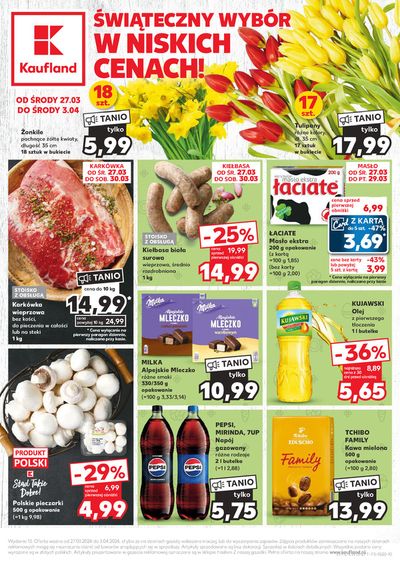 Promocje Supermarkety w Lębork | Kaufland Gazetka de Kaufland | 27.03.2024 - 10.04.2024