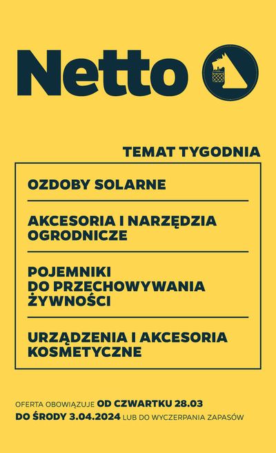 Katalog Netto w: Warszawa | Netto gazetka | 27.03.2024 - 3.04.2024