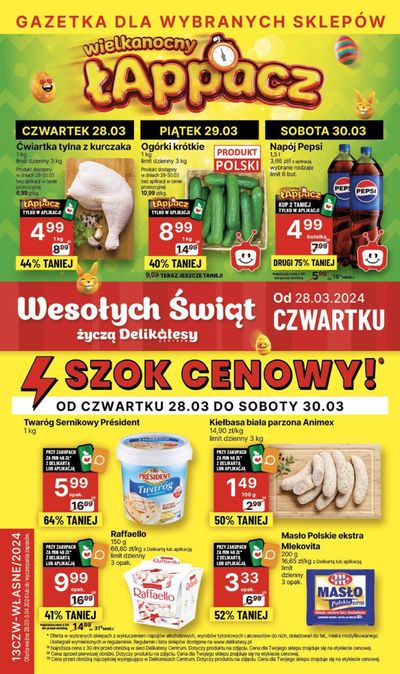 Katalog Delikatesy Centrum w: Bolesławiec | Szok cenowy ! | 28.03.2024 - 3.04.2024