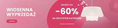 Promocje Dom i meble w Jarocin | -60%  de Lampy | 2.04.2024 - 16.04.2024