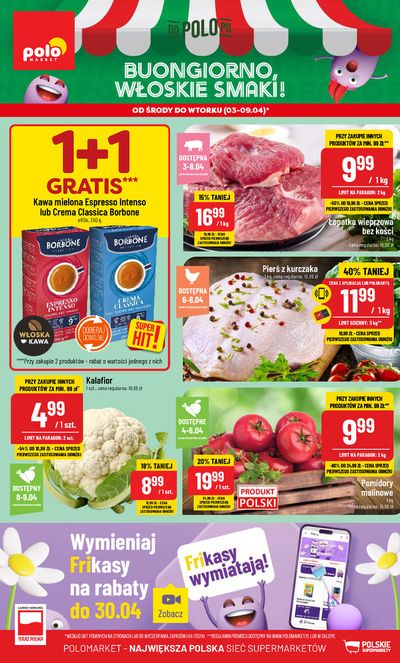 Promocje Supermarkety w Reda | Buongiorno , włoskie smaki ! de Polomarket | 3.04.2024 - 17.04.2024