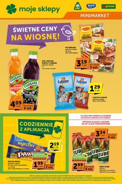 Promocje Supermarkety w Chojnice | Świetne ceny na wiosnę de Groszek | 4.04.2024 - 18.04.2024