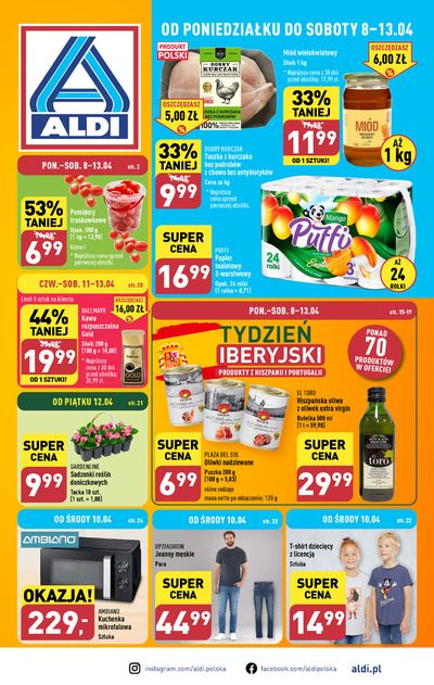 Promocje Supermarkety w Piotrków Trybunalski | Aldi gazetka do 13.04  de Aldi | 4.04.2024 - 18.04.2024