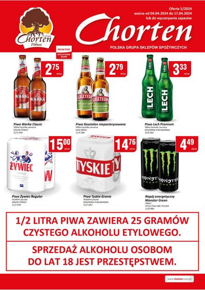 Promocje Supermarkety w Białystok | Chorten Gazetka de Chorten | 5.04.2024 - 19.04.2024