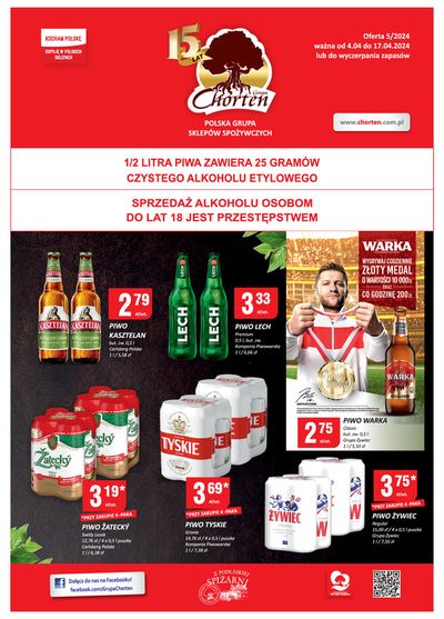 Promocje Supermarkety w Łowicz | Oferta do 17.04 de Chorten | 5.04.2024 - 19.04.2024
