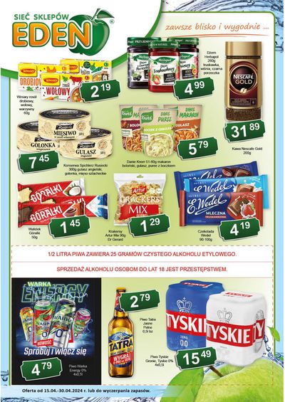 Promocje Supermarkety w Białe Błota | Kwiecień 2024 de Eden | 5.04.2024 - 30.04.2024