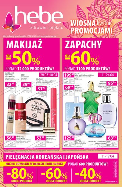 Promocje Perfumy i kosmetyki w Olsztyn | Hebe gazetka de Hebe | 9.04.2024 - 23.04.2024