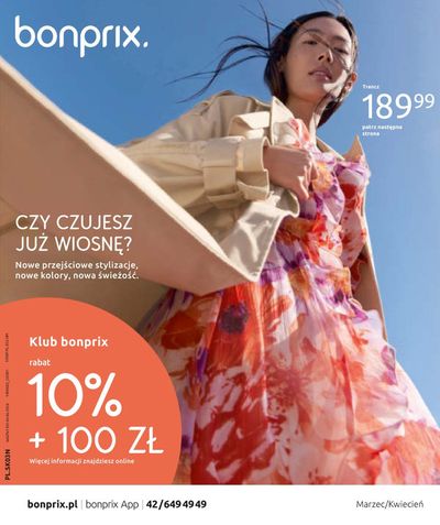 Promocje Ubrania, buty i akcesoria w Chełmno | Nowe przejściowe stylizacje, nowe kolory, nowa świeżość. de BonPrix | 8.04.2024 - 4.06.2024
