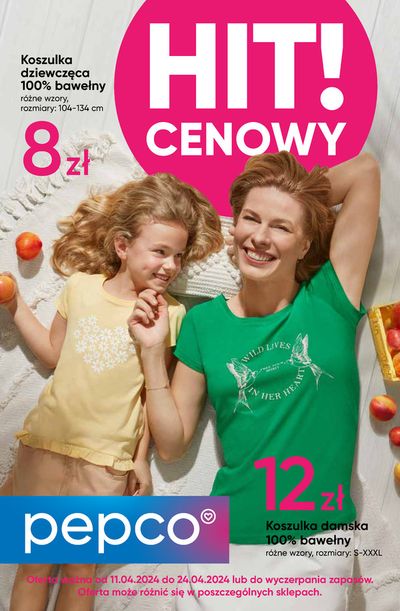 Katalog Pepco w: Cieszyn | Pepco Gazetka Koszulki dla całej rodziny | 11.04.2024 - 24.04.2024