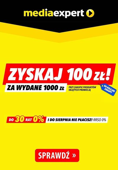 Promocje Elektronika i AGD w Krotoszyn | Zyskaj 100 ZŁ!  de Media Expert | 10.04.2024 - 24.04.2024