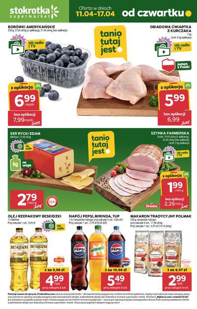 Promocje Supermarkety w Ostróda | Promocja do 17.04  de Stokrotka | 11.04.2024 - 17.04.2024