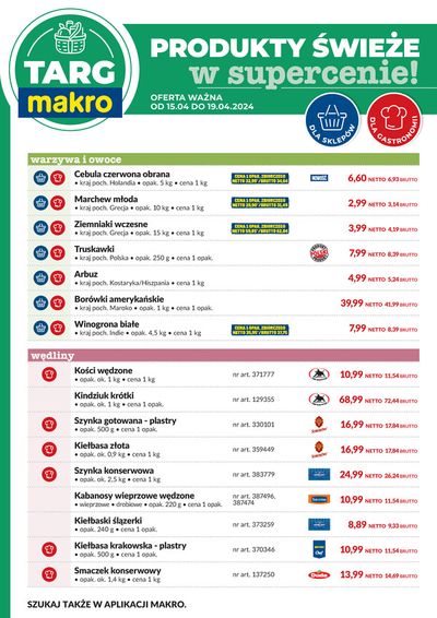 Katalog Makro w: Bydgoszcz | Targ MAKRO - oferta świeża w super cenach! | 13.04.2024 - 27.04.2024