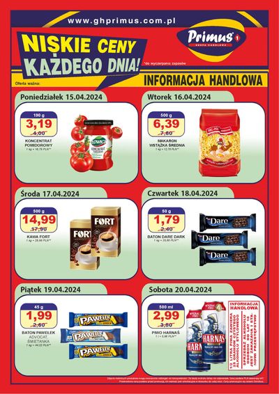 Katalog Primus w: Łowicz | Nizkie ceny kazdego dnia  | 15.04.2024 - 29.04.2024