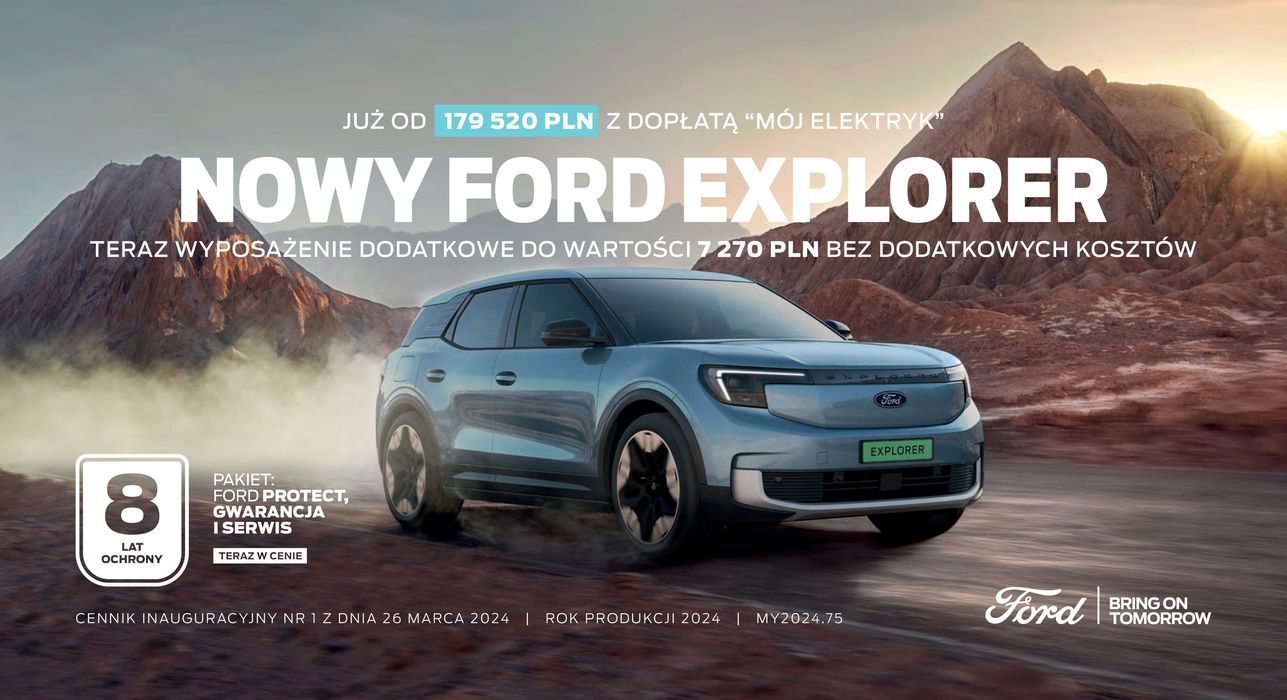 Katalog Ford w: Bydgoszcz | NOWY FORD EXPLORER | 16.04.2024 - 16.04.2025