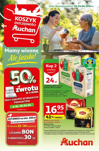 Katalog Auchan w: Bytom | Gazetka Mamy wiosnę Ale jazda! Hipermarket Auchan | 18.04.2024 - 24.04.2024