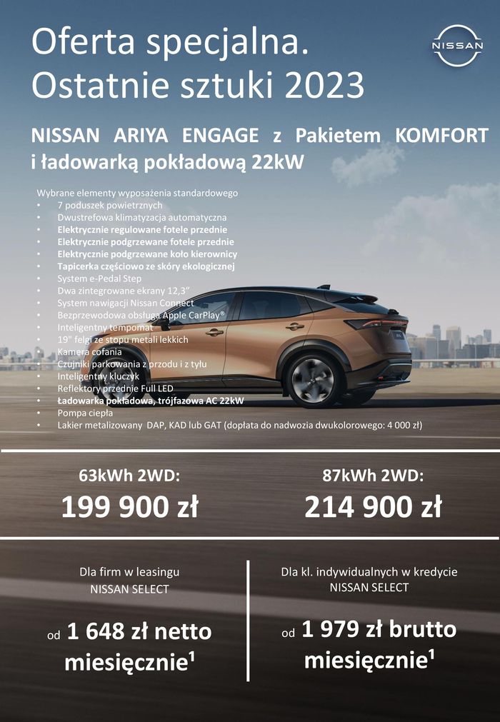 Katalog Nissan w: Radom | ARIYA | 17.04.2024 - 17.04.2025