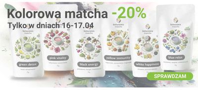 Promocje Supermarkety | - 20%  de Kraina Herbaty | 17.04.2024 - 17.04.2024
