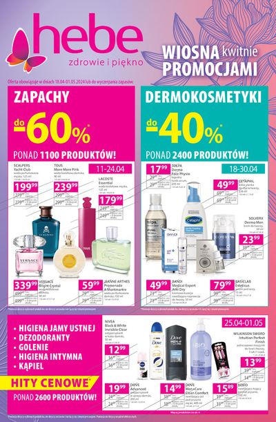 Promocje Perfumy i kosmetyki w Olsztyn | Promocjami  de Hebe | 18.04.2024 - 2.05.2024