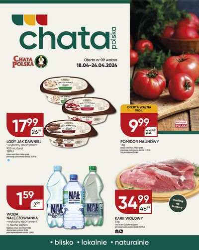 Promocje Supermarkety w Wieruszów | Oferta nr 09 ważna 18.04-24.04.2024  de Chata Polska | 18.04.2024 - 2.05.2024